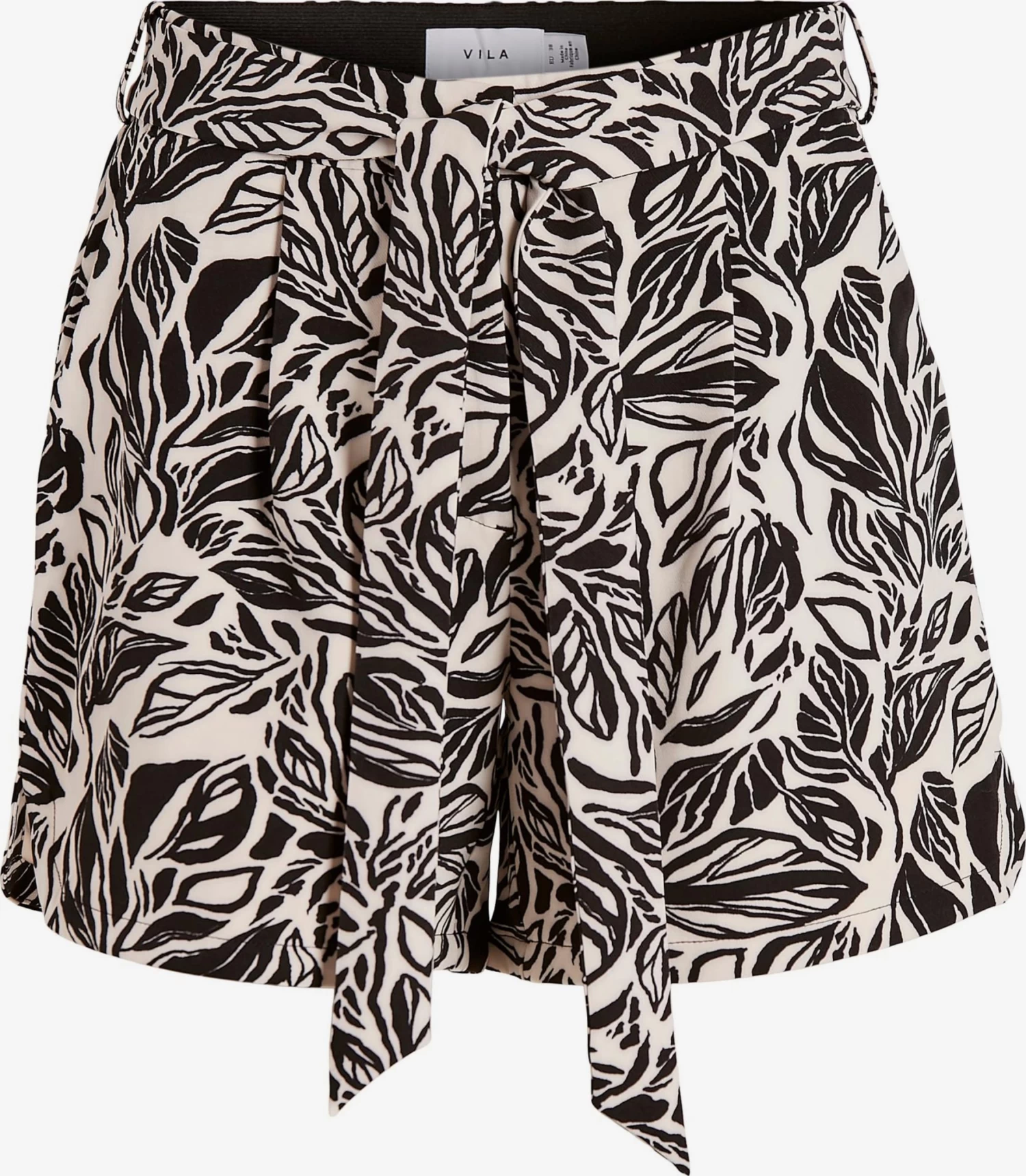 Vila Shorts Regular Bandplooibroek PALOMY Dames Beige 3 Vila Shorts Regular Bandplooibroek PALOMY Dames Beige