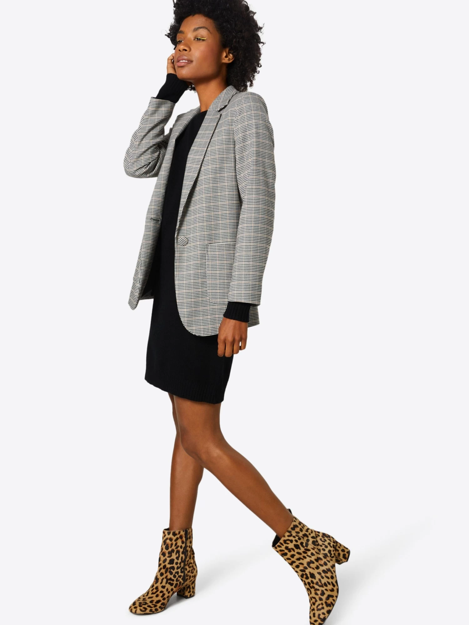 Vila Gebreide Jurken Gebreide Jurk Ril Dames Zwart 6 Vila Gebreide Jurken Gebreide Jurk Ril Dames Zwart - Afbeelding 4