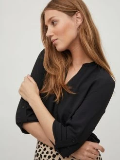 Blouses Met Korte Mouw Blouse Dames Zwart -Vila 396195272aec692df6d512ddc88bc5d5