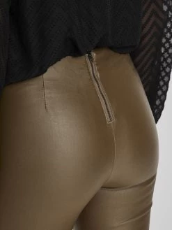 Vila Leren Broeken Skinny Leggings Commit Dames Olijfgroen -Vila 396e57f92e315c517c6b447a145cc86a