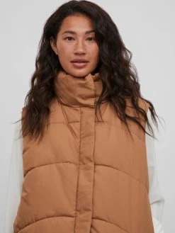 Vila Bodywarmers Bodywarmer Dames Cognac -Vila 39f7e95ab2db686d0ab20d9c1b4e459a