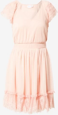 Vila Mini Jurken Jurk Alaide Dames Pastelroze