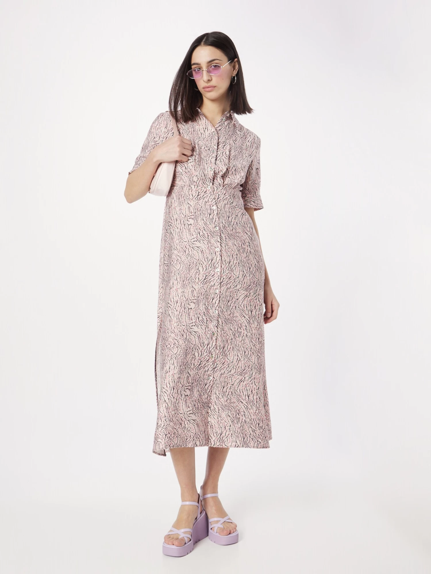 Blousejurken Blousejurk VIFLEUR Dames Crème 7 Blousejurken Blousejurk VIFLEUR Dames Crème - Afbeelding 5