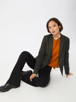 Vila Fijngebreide Truien Trui Feami Dames Donkeroranje -Vila 3a669b0a34021cec9625ccdc37a13498