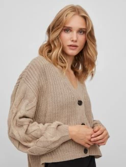 Vila Vesten Gebreid Vest Dames Lichtbeige 13 Vila Vesten Gebreid Vest Dames Lichtbeige -Vila 3aeefefd9110697f285abbe01a49d866