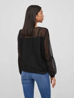 Vila Kanten Blouses Blouse EDEE Dames Zwart 12 Vila Kanten Blouses Blouse EDEE Dames Zwart -Vila 3b63c2ca983e7d1153ab86cafe46bbca