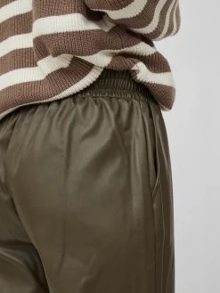 Vila Leren Broeken Loosefit Broek Dagmar Dames Donkergroen -Vila 3c69b403f41e03f95409b06ec6c6cc3f