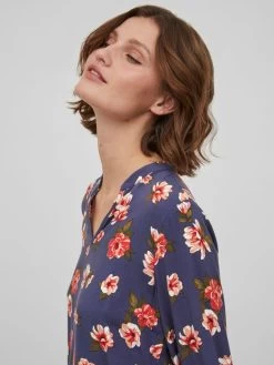 Blouseshirts Blouse Dames Donkerblauw 15 Blouseshirts Blouse Dames Donkerblauw -Vila 3cb89147413bd656a69a0b702a3c9fcc