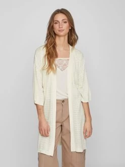 Vila Vesten Gebreid Vest Lesly Dames Natuurwit -Vila 3ccaa935d1220f80dcba84308627dc6e