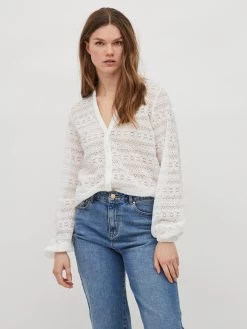 Vila Kanten Blouses Blouse CHIKKA Dames Wit -Vila 3e0c6ca19f3d8ddb88f93880ec2bcb3a