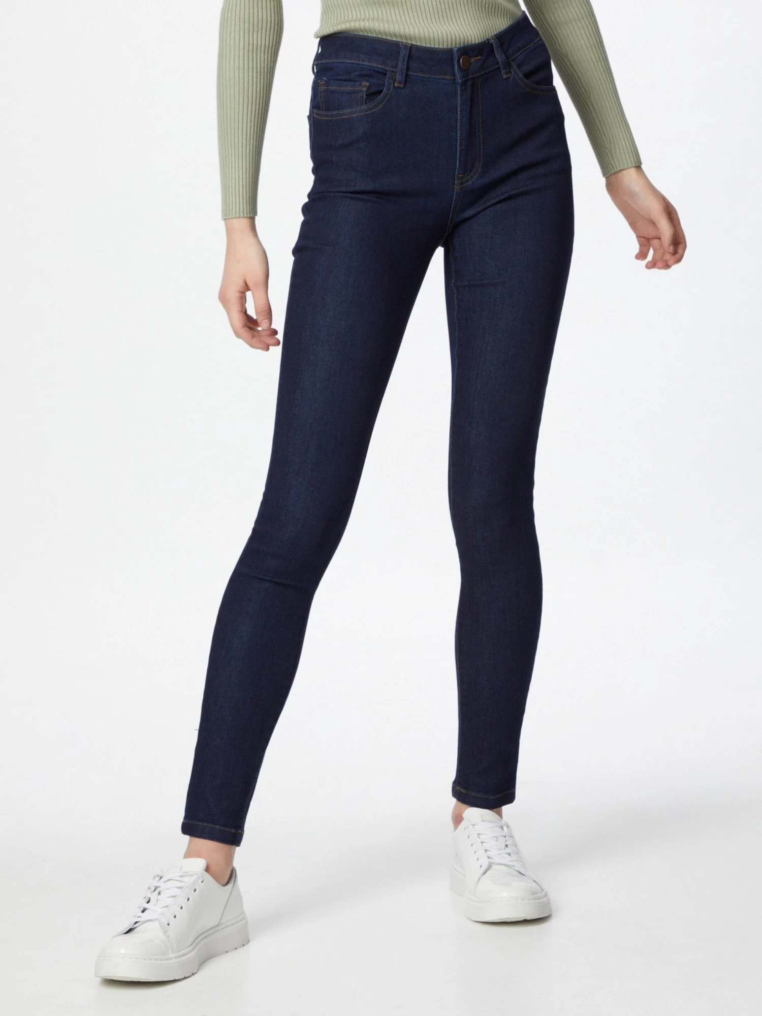 Vila Jeans Skinny Jeans Dames Donkerblauw 4 Vila Jeans Skinny Jeans Dames Donkerblauw - Afbeelding 2