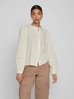 Vila Kanten Blouses Blouse Dames Ecru 10 Vila Kanten Blouses Blouse Dames Ecru -Vila 40027e3ebe11dd1d4c99da12c9518f3c