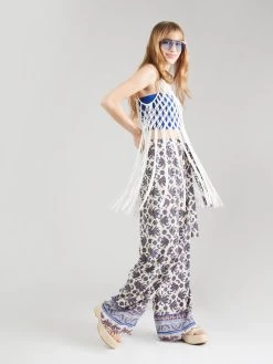 Vila Pantalons Wide Leg Broek LOVA Dames Crème -Vila 4067616853646f15f97fe911f484e92d