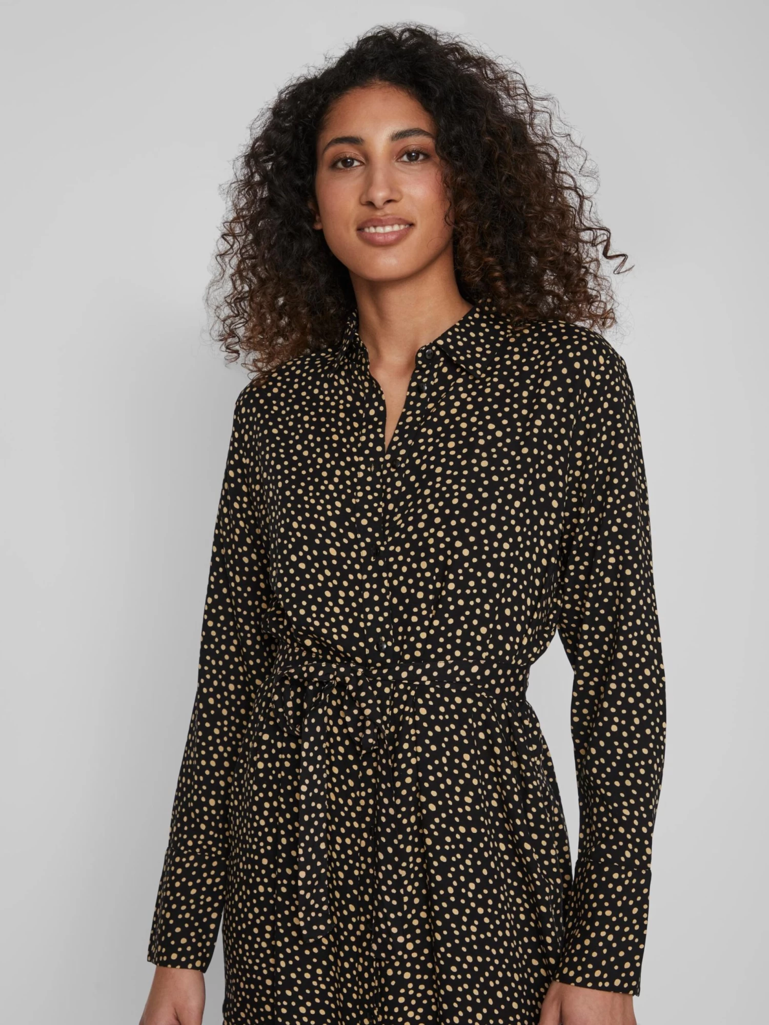 Vila Maxi Jurken Blousejurk Pil Oma Dames Zwart 9 Vila Maxi Jurken Blousejurk Pil Oma Dames Zwart - Afbeelding 7