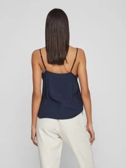 Vila Blouse Tops Blouse Nula Dames Navy -Vila 42513db1f0f3d4913729aa1995f08878