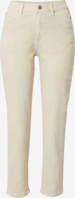 Vila Straight Regular Jeans Sommer Dames Beige