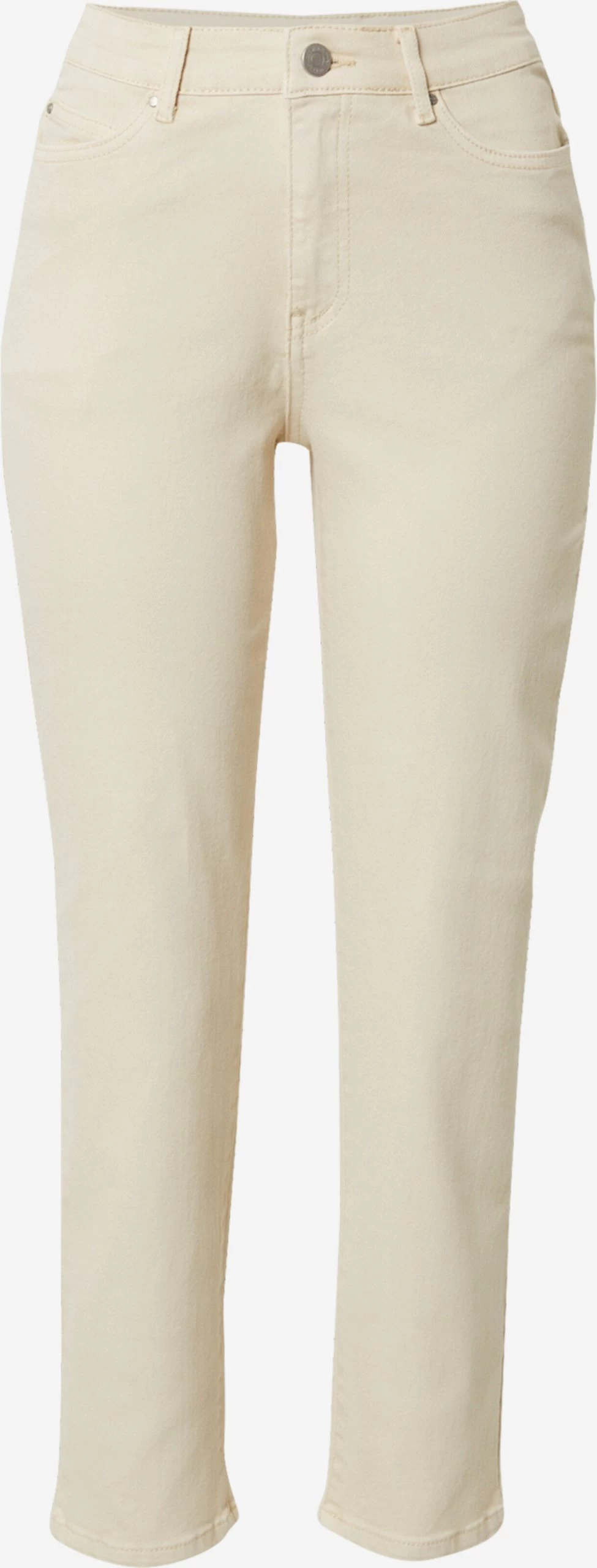 Vila Straight Regular Jeans Sommer Dames Beige 3 Vila Straight Regular Jeans Sommer Dames Beige