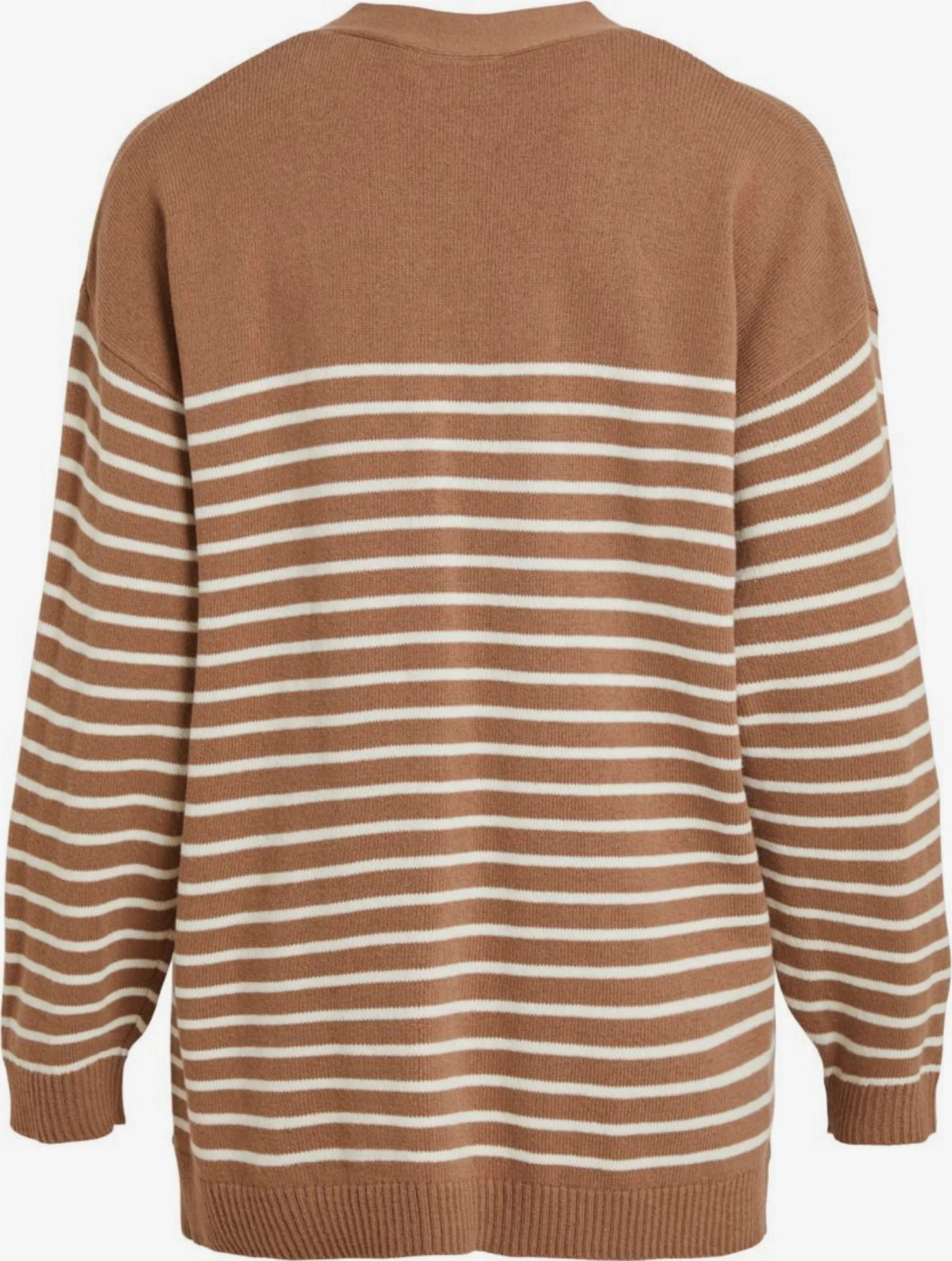 Vila Vesten Gebreid Vest Dames Bruin 4 Vila Vesten Gebreid Vest Dames Bruin - Afbeelding 2