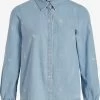 Vila Spijkerblouses Blouse Dames Lichtblauw -Vila 438dcf102725ae6408f019b18a057364