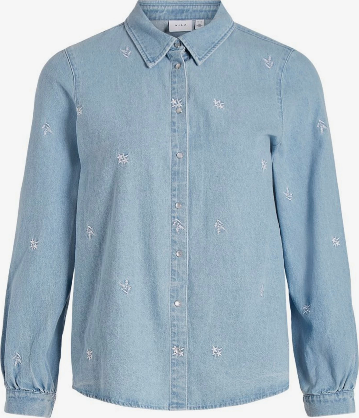 Vila Spijkerblouses Blouse Dames Lichtblauw 2 Vila Spijkerblouses Blouse Dames Lichtblauw