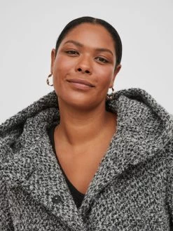 Korte Mantels Tussenmantel Dames Grijs Gemêleerd -Vila 45853371e71ecd6753ca949e10057a1d