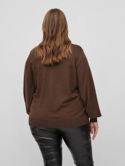 Vesten Gebreid Vest Dames Mokka -Vila 45d6e4cce8b47bb908a7e7ed4b14ad78