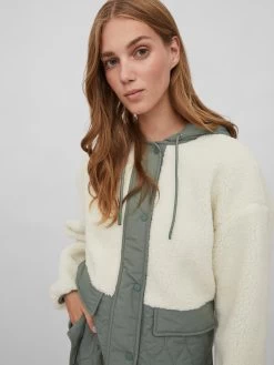 Vila Tussenjassen Tussenjas Adita Dames Crème -Vila 464e610fc50fc7f244221a303f87ec24