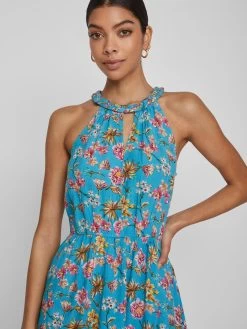 Vila Zomerjurken Zomerjurk MESA Dames Blauw -Vila 468945e09960027f34080d6f0a9aa383