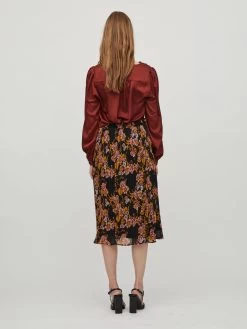 Vila Blouses & Tunieken Blouse Dames Roestrood -Vila 46adae7c7717fdc1c98d56dbbd5fc71d