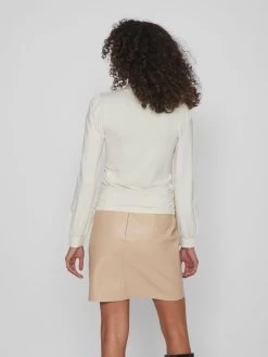 Vila Longsleeves Shirt Dames Wit -Vila 471a6eefaf46bc427024e1844085fd51