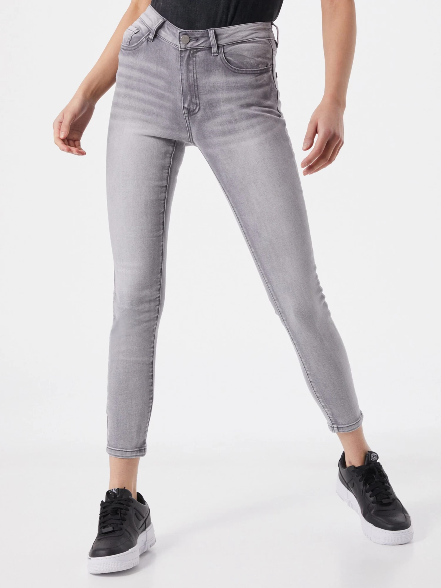 Vila Jeans Skinny Jeans Viekko Dames Grijs 4 Vila Jeans Skinny Jeans Viekko Dames Grijs - Afbeelding 2