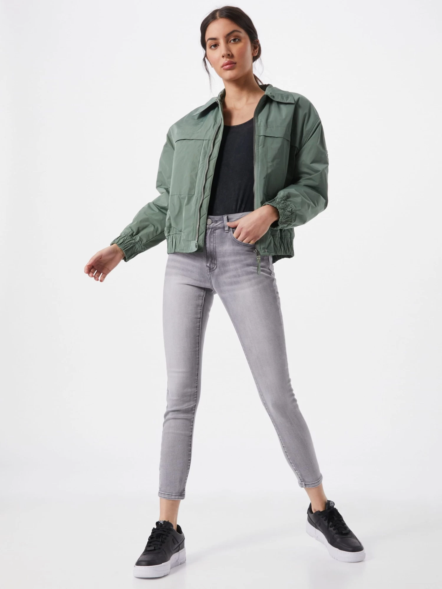 Vila Jeans Skinny Jeans Viekko Dames Grijs 6 Vila Jeans Skinny Jeans Viekko Dames Grijs - Afbeelding 4