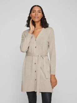 Vila Vesten Gebreid Vest ABELLA Dames Beige -Vila 4929ca42a2f7c2a7c498add437142d36