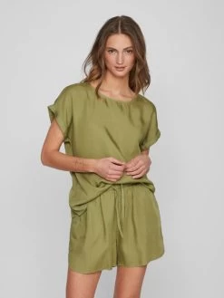 Vila Tops Top Dames Groen -Vila 494b5f53fb9fd186fd8f0c327e6d4dad