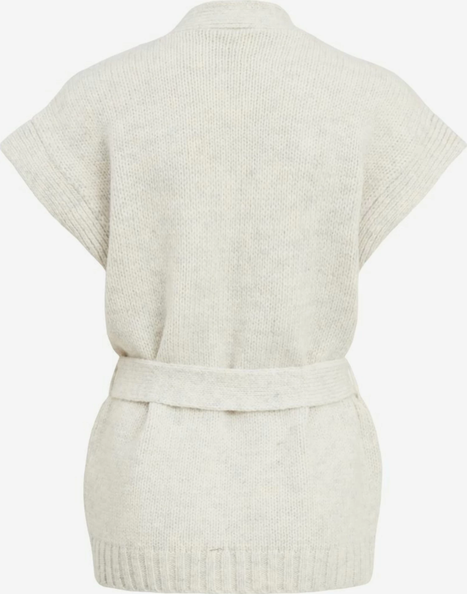 Vila Vesten Gebreide Bodywarmer Dames Crème 4 Vila Vesten Gebreide Bodywarmer Dames Crème - Afbeelding 2