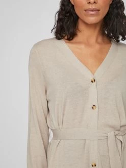 Vila Vesten Gebreid Vest ABELLA Dames Beige -Vila 4adf0fce703cc27c36f48a4111718124
