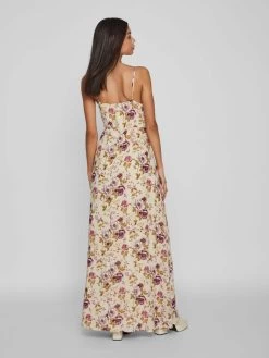 Maxi Jurken Jurk Ura Dames Beige -Vila 4ae76d9a58c513fe680d836fa7c01bb4