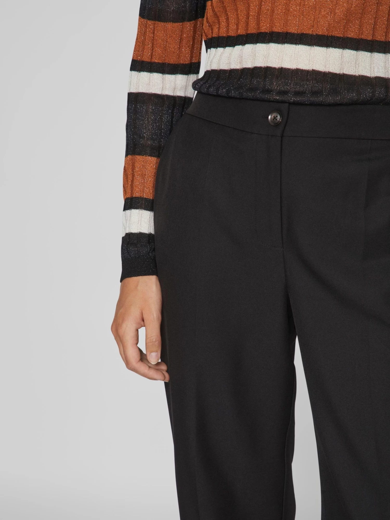 Vila Bandplooibroeken Wide Leg Bandplooibroek Winnie Dames Zwart 8 Vila Bandplooibroeken Wide Leg Bandplooibroek Winnie Dames Zwart - Afbeelding 6