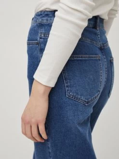 Vila Wide Leg Wide Leg Jeans Widey Dames Blauw -Vila 4b604533031bb07ae98ad0fb34194d8f