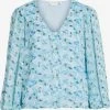 Vila Blouseshirts Blouse Dames Blauw / Navy / Lichtblauw -Vila 4b6a693fe24907ecd5a7adeb79033be5