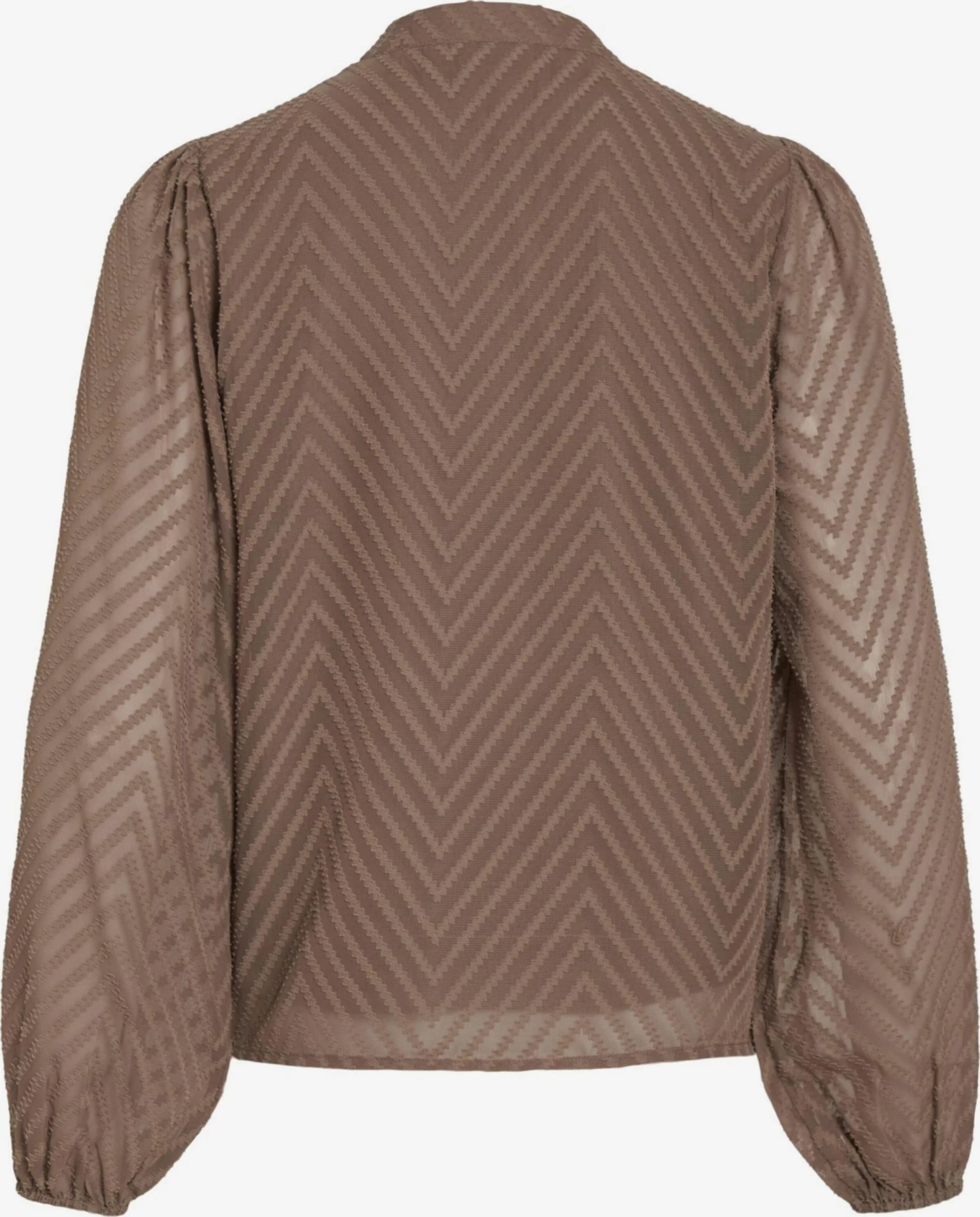 Vila Overhemden Blouse Dames Bruin 4 Vila Overhemden Blouse Dames Bruin - Afbeelding 2