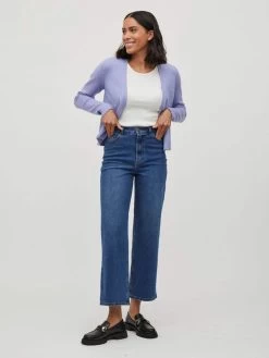 Vila Vesten Gebreid Vest Dames Lila -Vila 4df02b5fab41be9c5b8449424e658eb6