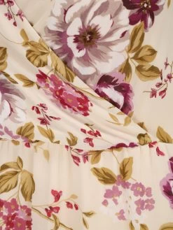 Maxi Jurken Jurk Ura Dames Beige -Vila 4e63e49967690776552c853eeb0c40e2