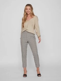 Vila Pantalons Slimfit Broek Dames Bruin -Vila 4fb8d3b8b374d834f0530b1322e09966