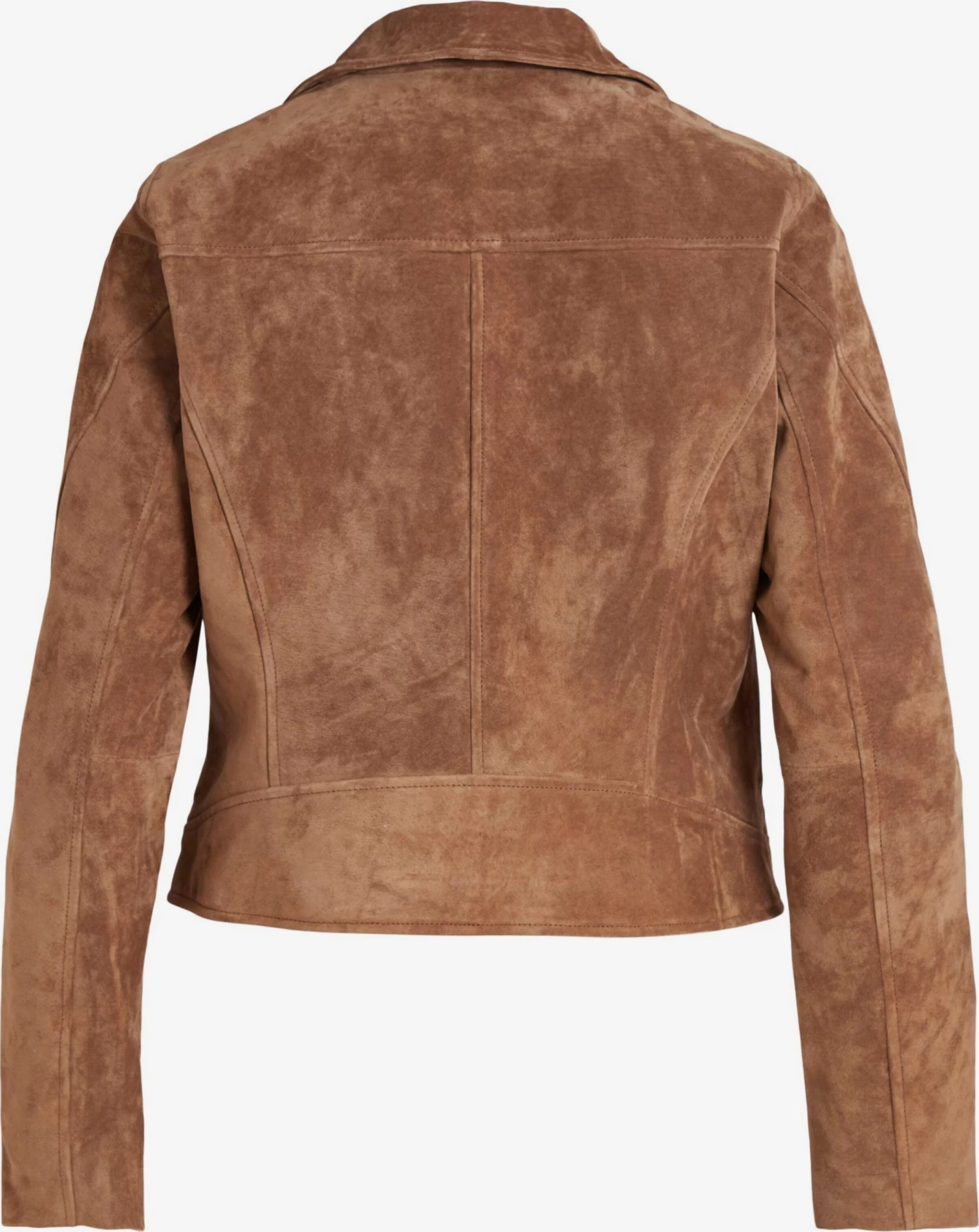 Vila Leren Jassen Tussenjas SUKKI Dames Bruin 4 Vila Leren Jassen Tussenjas SUKKI Dames Bruin - Afbeelding 2