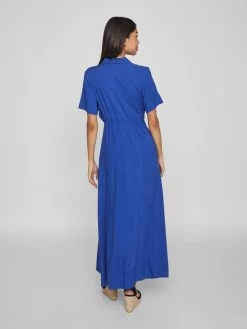 Vila Maxi Jurken Blousejurk Dames Blauw 11 Vila Maxi Jurken Blousejurk Dames Blauw -Vila 526e4afe3f61172c7cc285719908e37d