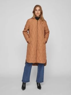 Vila Tussenmantels Tussenmantel Dames Bruin -Vila 52f9ab4203c099856ae8f6917a9e297e