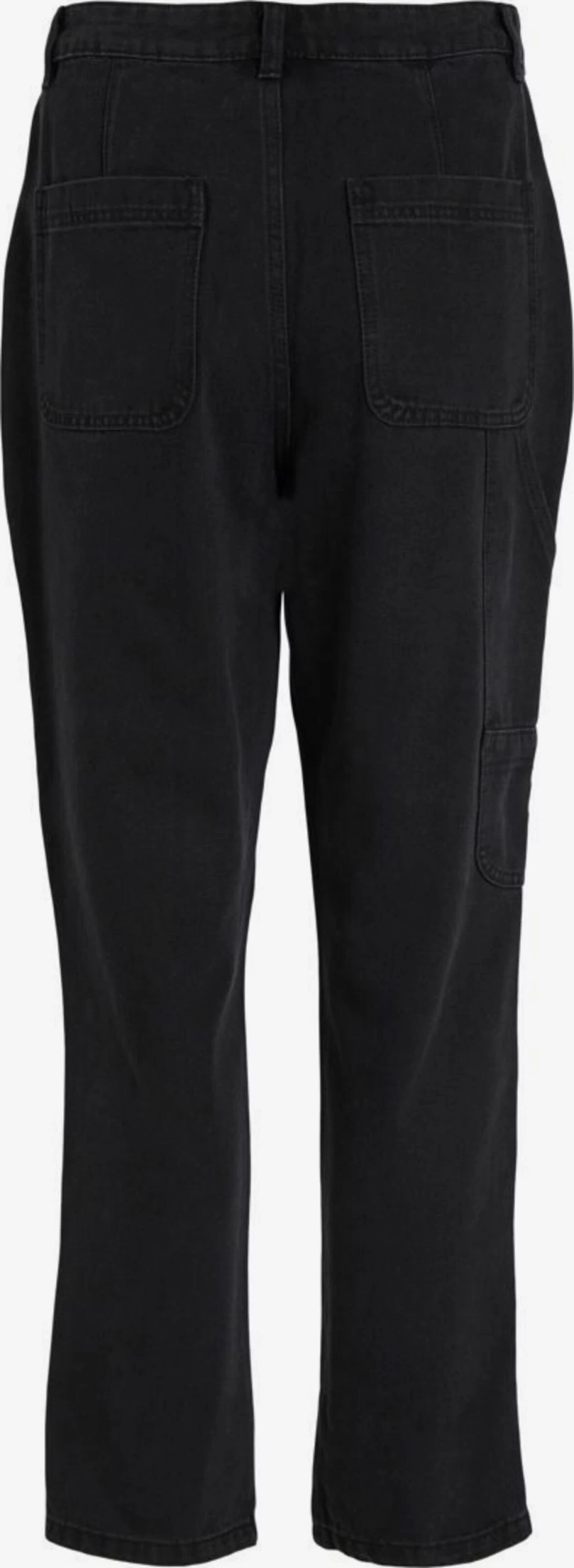 Vila Straight Regular Jeans Dames Zwart 4 Vila Straight Regular Jeans Dames Zwart - Afbeelding 2