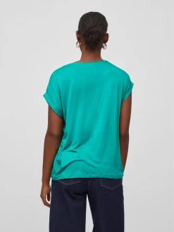 Vila T-shirts Shirt Dames Jade Groen -Vila 541ecc70231814837f3067b59d14ad3e