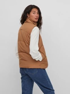 Vila Bodywarmers Bodywarmer Dames Cognac -Vila 5452bda14735498a6ce05961d7ebf15e